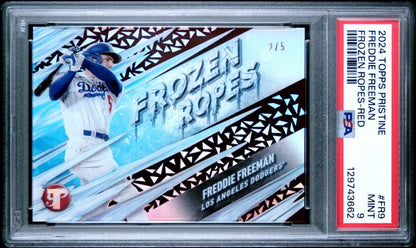 2024 Topps Pristine - Frozen Ropes-Red - Freddie Freeman - 2/5 - #FR-9 - PSA 9 - Baseball - Dodgers