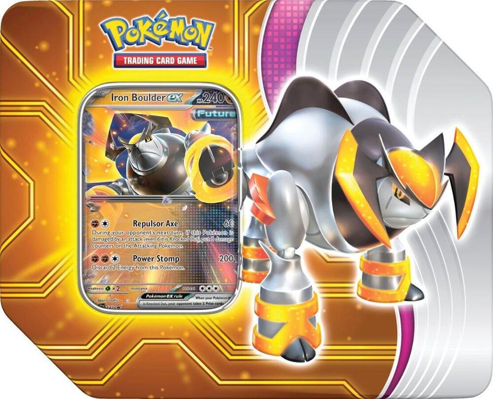 Pokémon - Paradox Destinies Tin [Iron Boulder ex] - Miscellaneous Cards & Products (MCAP) - Sealed Wax