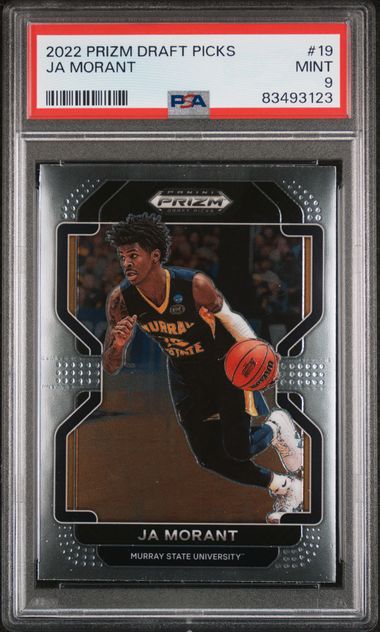 2022 Panini - Prizm Draft Picks - Ja Morant - #19 - PSA 9 - basketball - Murray State - Grizzlies