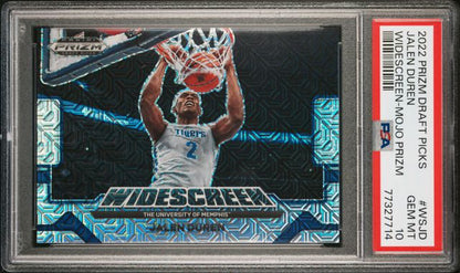 2022 Panini - Prizm - Draft Picks - Widescreen - mojo prizm - Jalen Duren - 25/25 - #WS- JD - PSA 10 - basketball - Tigers - Pistons