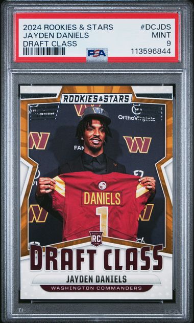 2024 Panini - Rookies & Stars - Draft Class - Jayden Daniels - RC - #DC-JDS - PSA 9 - football - Commanders