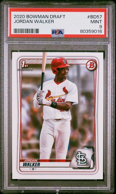 2020 Bowman Draft - 1st Bowman - Jordan Walker - #BD-57 - baseball - Cardinals