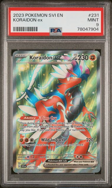 2023 Pokémon - Scarlet & Violet - Koraidon ex - #231 - PSA 9