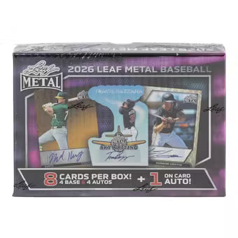 2026 Leaf Metal Baseball Hobby Box - Sealed Wax