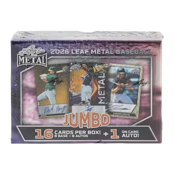 2026 Leaf Metal Baseball Hobby Jumbo Box - Sealed Wax