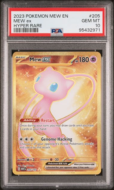 2023 Pokémon - Mew 151 - Hyper Rare - Mew ex - #205 - PSA 10