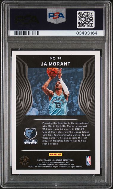 2021 Panini - Illusions - Ja Morant - #79 - PSA 10 - basketball - Grizzlies