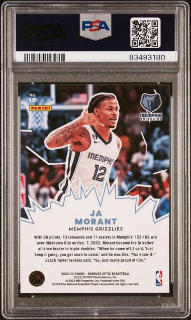2022 Panini - Donruss Optic - My House - #18 - PSA 5 - basketball - Grizzlies