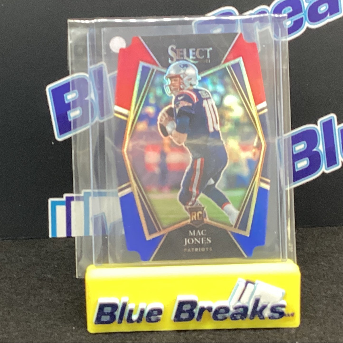 2021 Panini Select - Mac Jones Die Cut Red and Blue