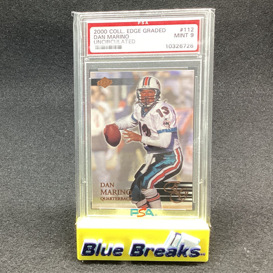 2000 Coll. Edge Graded #112 Uncirculated - Dan Marino PSA 9