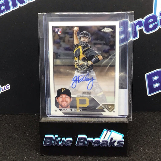 2023 Topps Chrome Rookie Jason Delay Auto RC #RA-JD - Pittsburgh Pirates