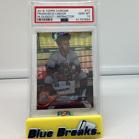 2018 Topps Chrome - Francisco Lindor Gem 10
