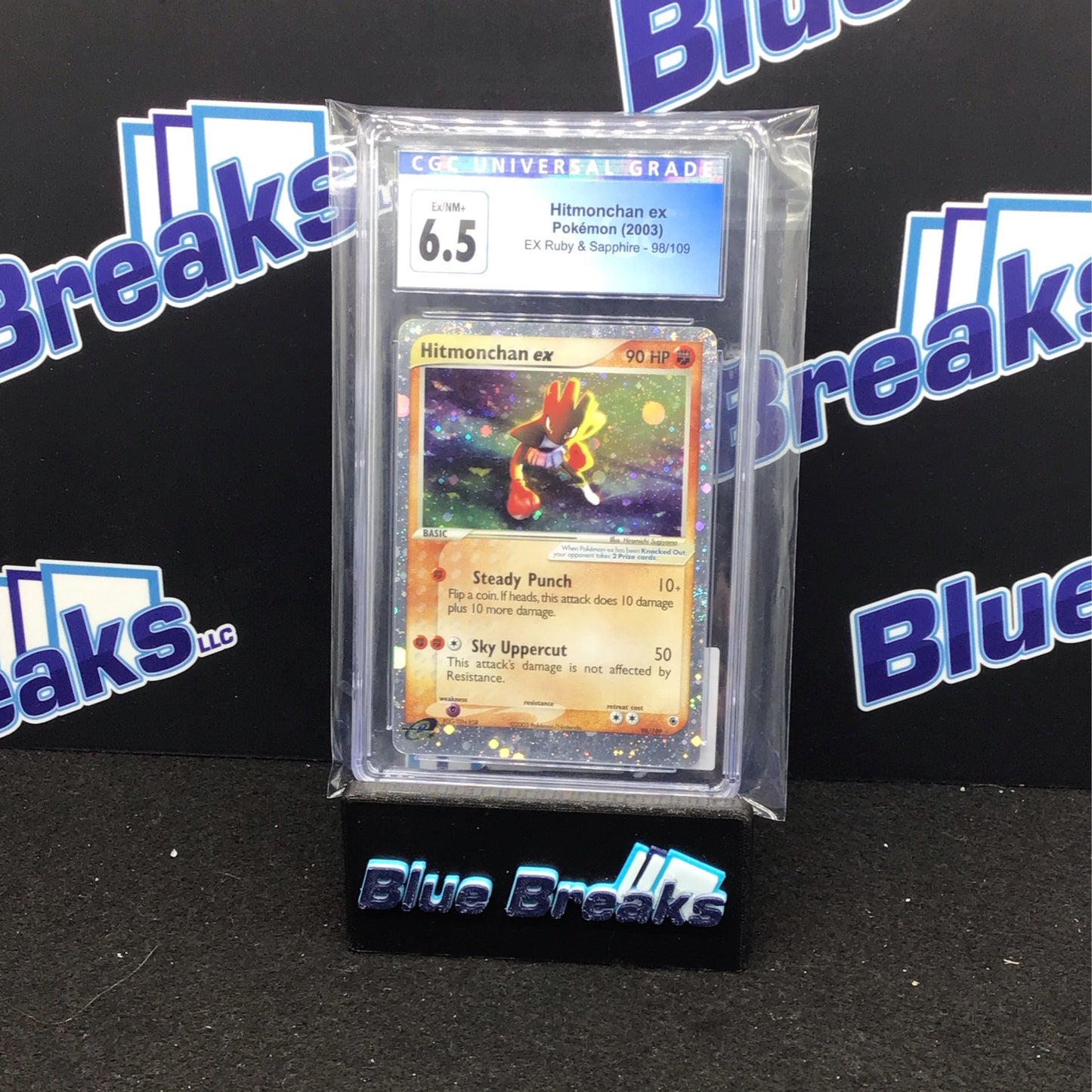 2003 Pokémon Hitmonchan ex Ruby & Sapphire #98/109 CGC 6.5