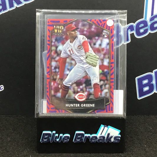 2022 Topps Transcendent Baseball VIP Party Hunter Greene 1/1 #106 Reds