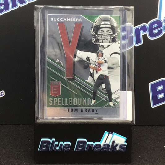 2021 Panini Donruss Elite Spellbound Y Tom Brady #S-Y Patriots