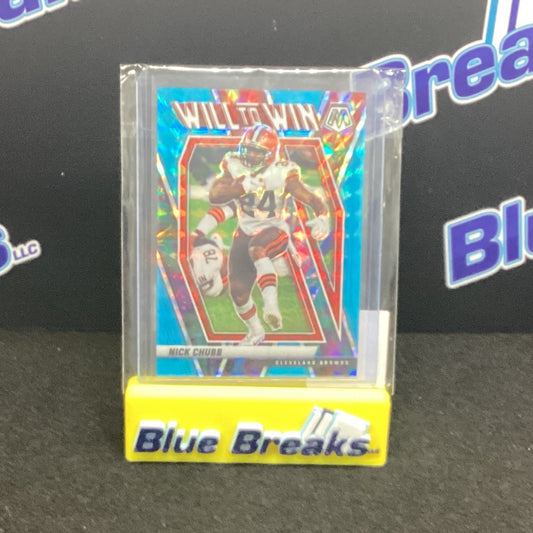 2021 Panini Mosaic Will to Win Nick Chubb 15/15