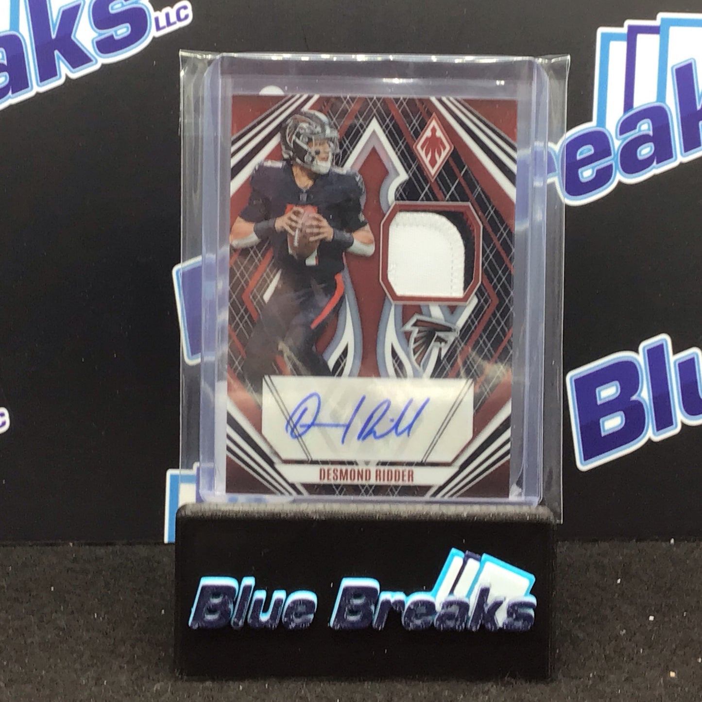 2023 Panini Phoenix black Desmond Ridder relic auto 01/10 #VAM-DR Falcons