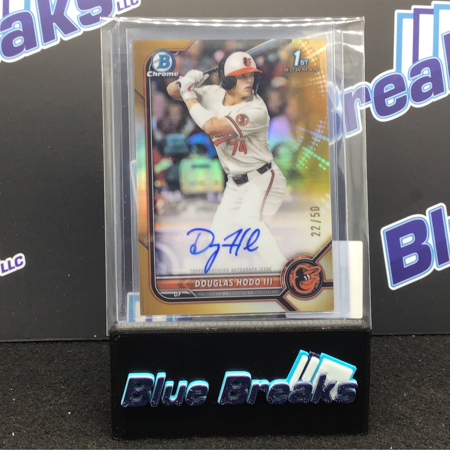 2022 Bowman Chrome 1st Bowman Gold Douglas Hodo III auto 22/50 #CDA-DH Orioles