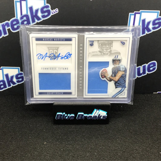 2015 Panini - Playbook - Marcus Mariota - Tennessee Titans - 49/199 - Autograh - Rookie