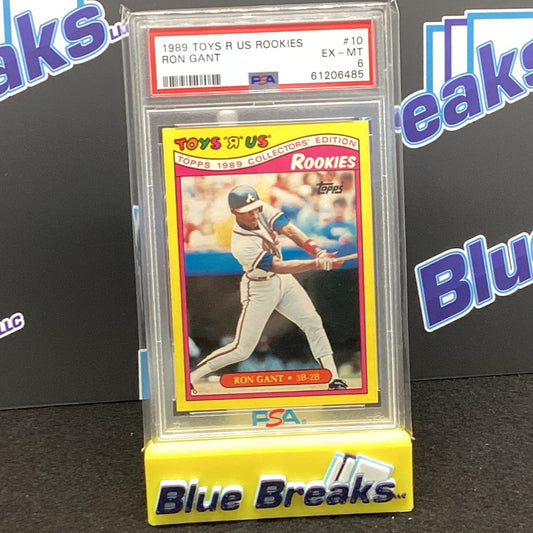 1989 Toys R Us Rookies - Ron Gant #10 PSA 6