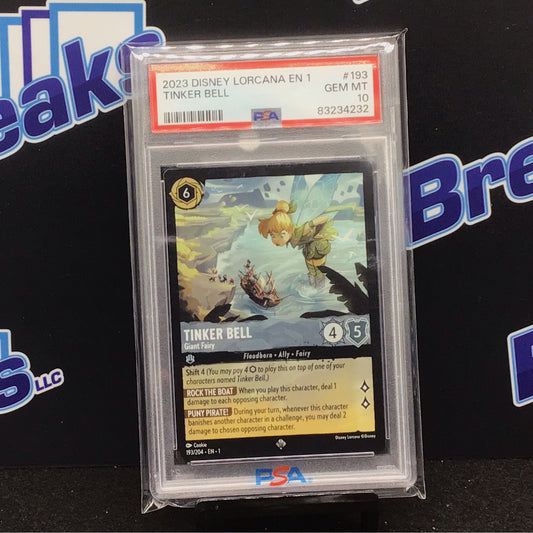 2023 Disney Lorcana Tinker Bell #193 PSA 10