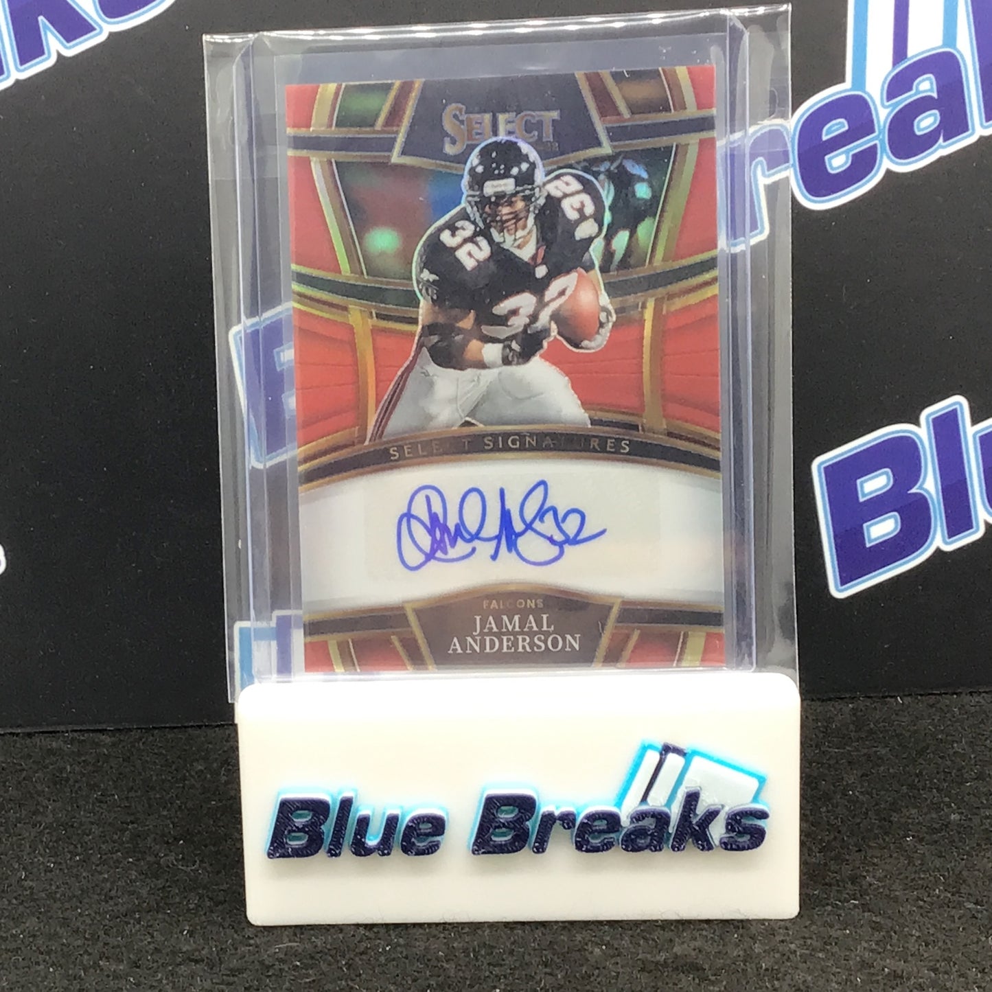 2022 Panini - Select - Jamal Anderson - Select Signatures - 47/75 - Atlanta Falcons