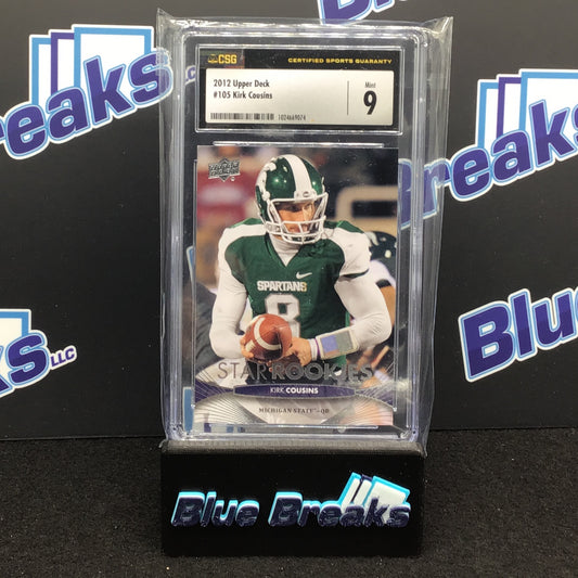 2012 Upper Deck - Kick Cousins - #105 - Michigan State Spartans - CSG 9