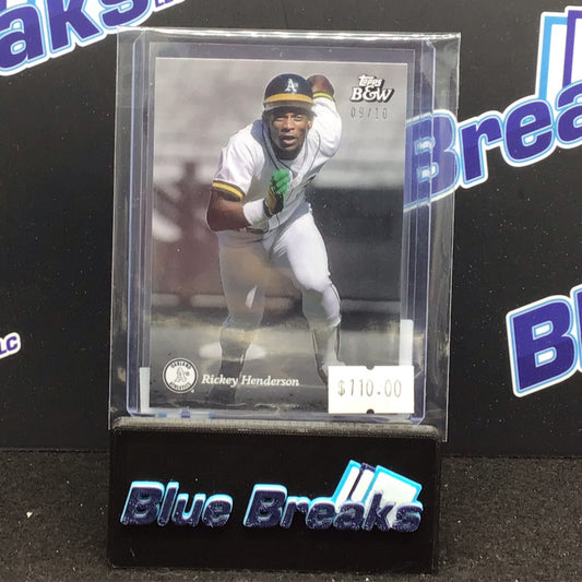 2023 Topps Black & White Rickey Henderson Player Color 09/10 #64 Athletics