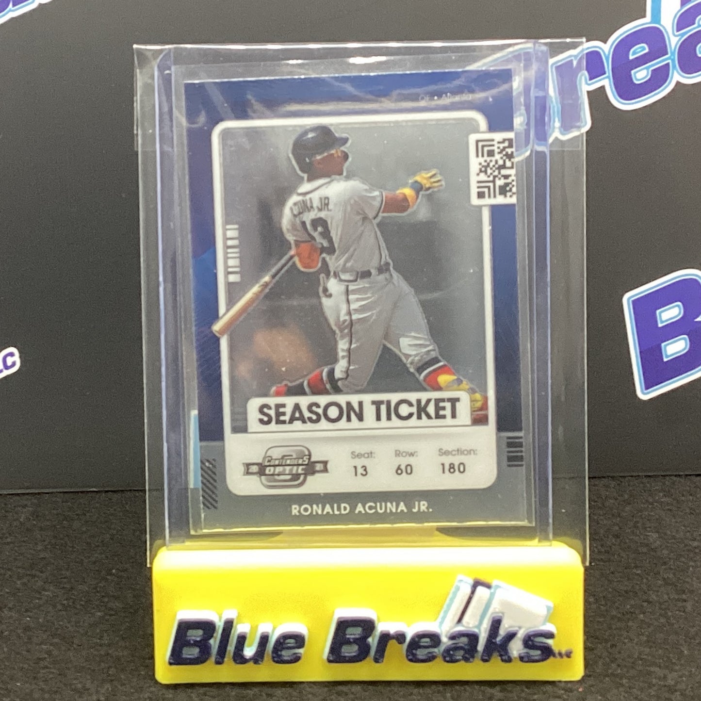 2021 Panini Contenders Optic Season Ticket Ronald Acuna 89