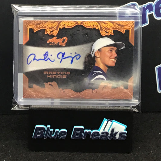 2017 Leaf Q Martina Hingis auto #BA-MH1