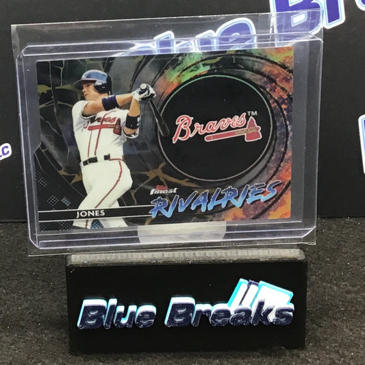 CHIPPER JONES #FR-8 2023 Topps Finest Rivalries Die-Cut KINTSUKUROI BLACK GOLD