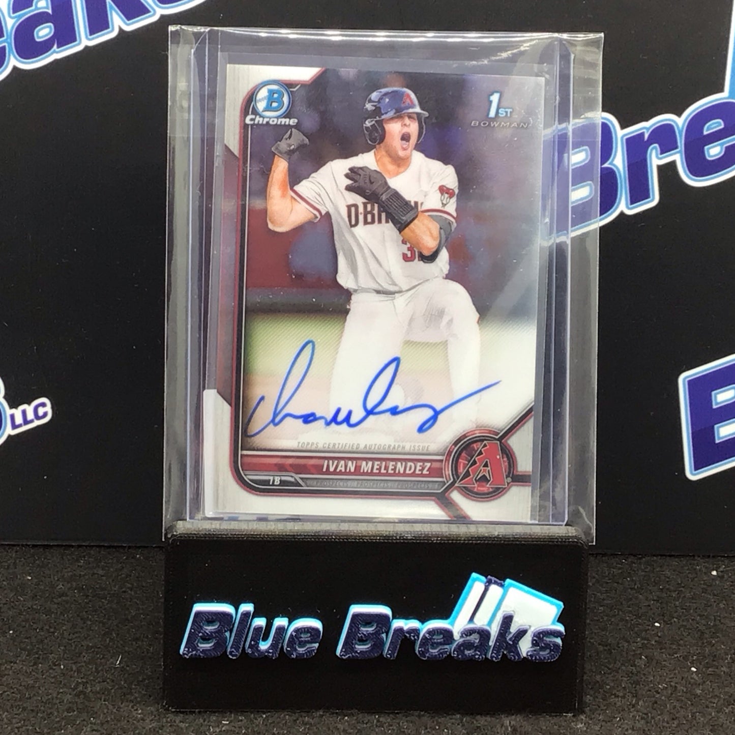 2022 Bowman Chrome 1st Bowman Ivan Melendez auto #CDA-IM Diamondbacks