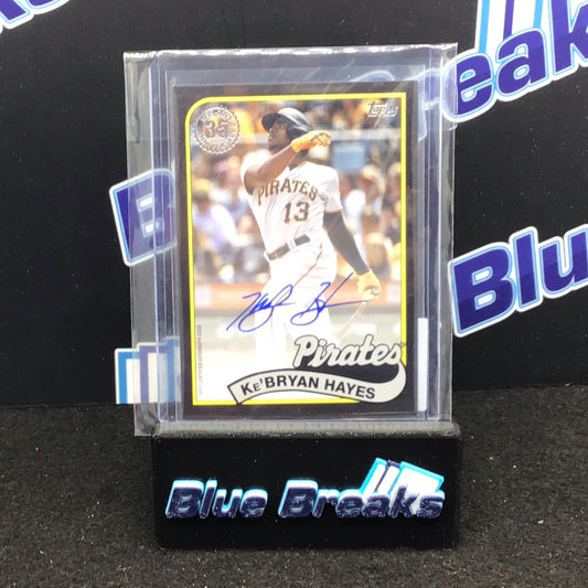 2024 Topps Series 1 89' Ke'Bryan Hayes Auto 103/199 #89BA-KHA Pirates