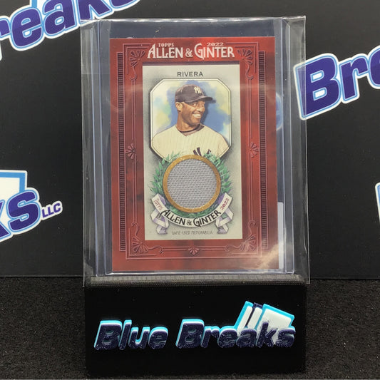 2022 Allen & Ginter Mariano Rivera Mini Relic #MFR-MR Yankees