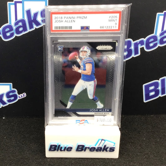 2018 Panini Prizm Josh Allen #205 PSA 9 Bills
