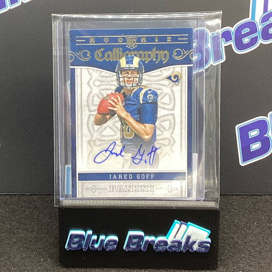 2016 Panini Calligraphy Jared Goff auto RC #RC-JG Rams