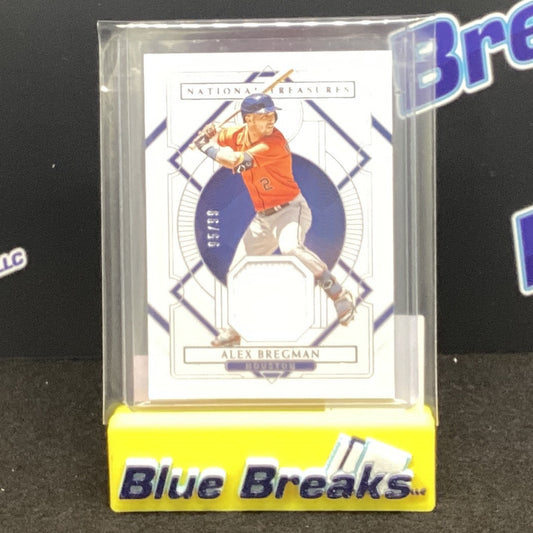 2021 Panini National Treasures Alex Bregman relic 95/99