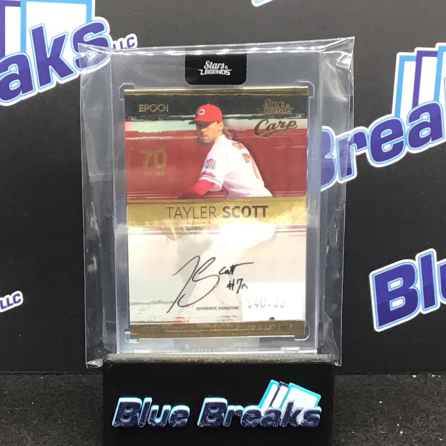 2020 Epoch Stars & Legends Tayler Scott auto #AS-TS Carp