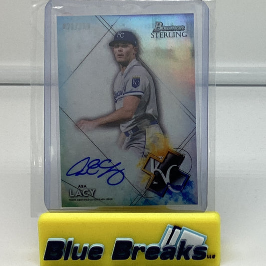 2021 Bowman Sterling - Asa Lacy auto 21/150 #BSPA-AL Royals
