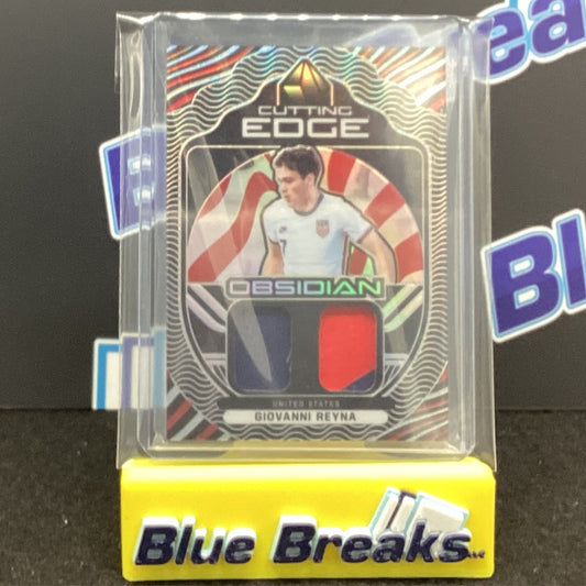 2021 Panini Obsidian Soccer Giovanni Reyna Cutting Edge dual relic /149 CE-REY