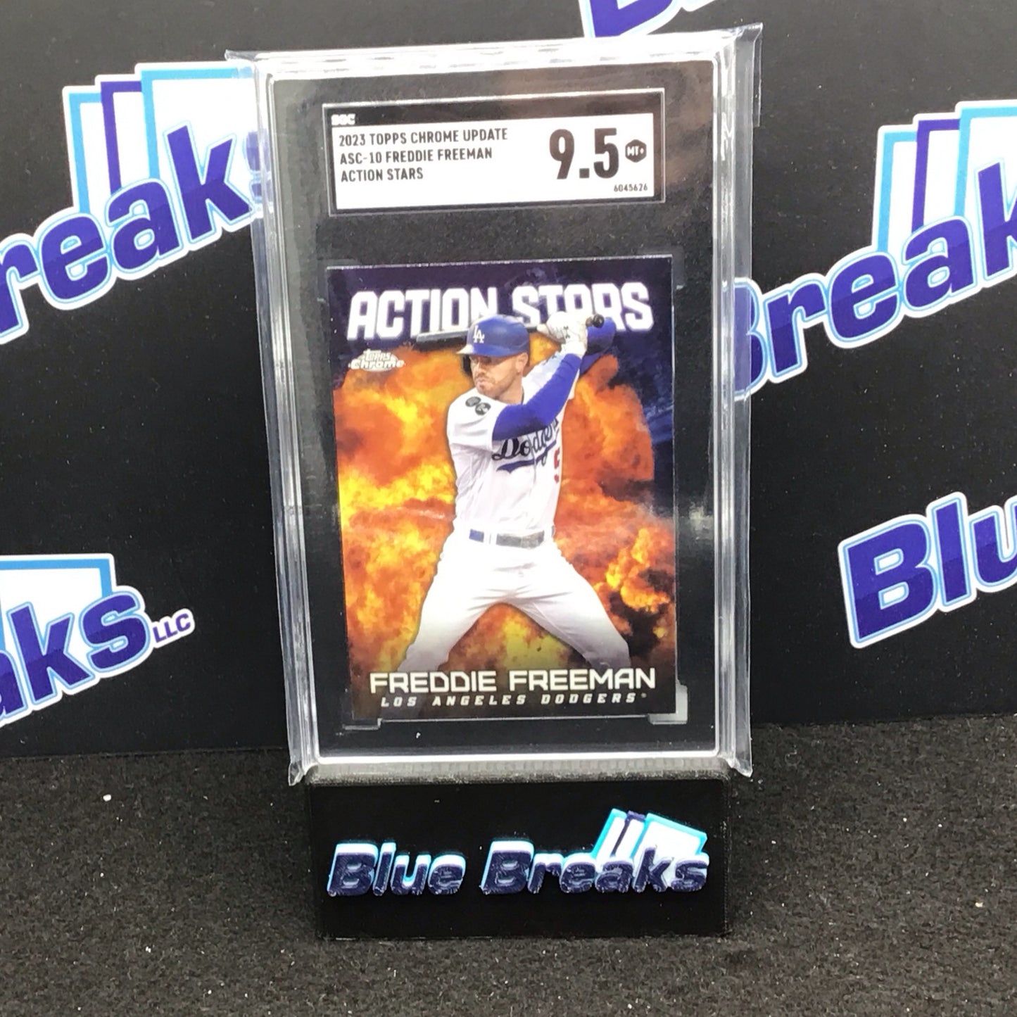 2023 Topps Chrome Update Action Stars #ASC-10 Freedie Freeman SGC 9.5 Dodgers