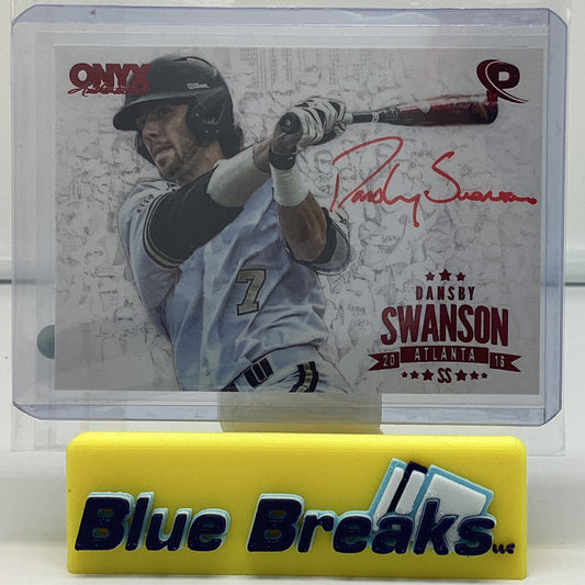 2016 Onyx Authenticated - Dansby Swanson 8/10