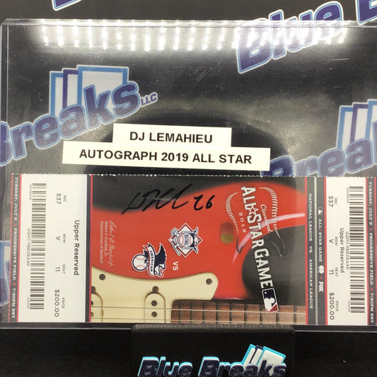 2019 All Star Game Ticket DJ LeMahieu auto Yankees