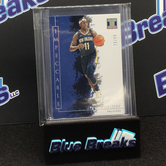 2019-20 Panini Impeccable Jrue Holiday 11/25 #53 Pelicans