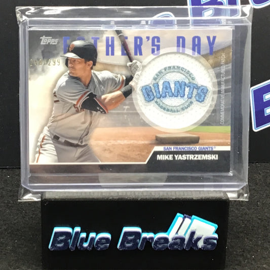 2023 - Topps Fathers Day - Mike Yastrzemski - Commemorative Patch - 248/299 - San Francisco Giants