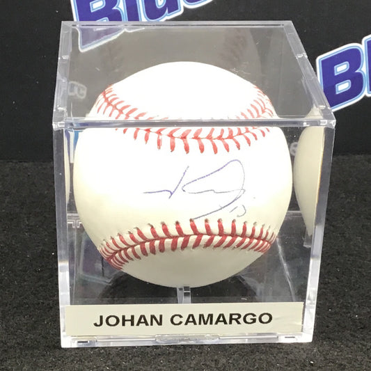 Johan Camargo autographed baseball