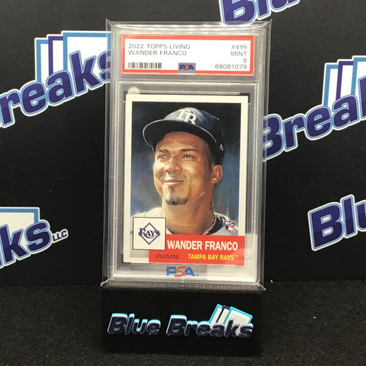 2022 Topps Living Wander Franco #495 PSA 9 Rays