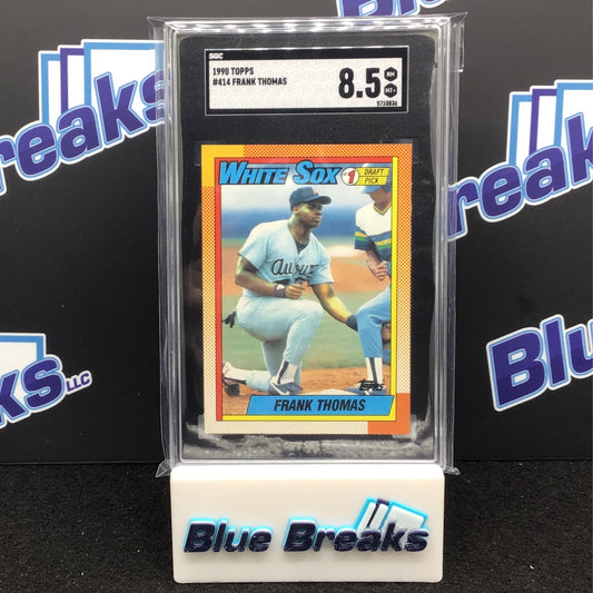 1990 Topps - Frank Thomas - #414 - Chicago White Sox - SGC 8.5