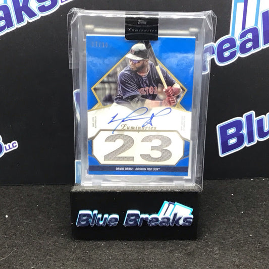 2022 Topps Luminaries Hit Kings autographed relic blue David Ortiz 07/10 #HKAR-DO Red Sox