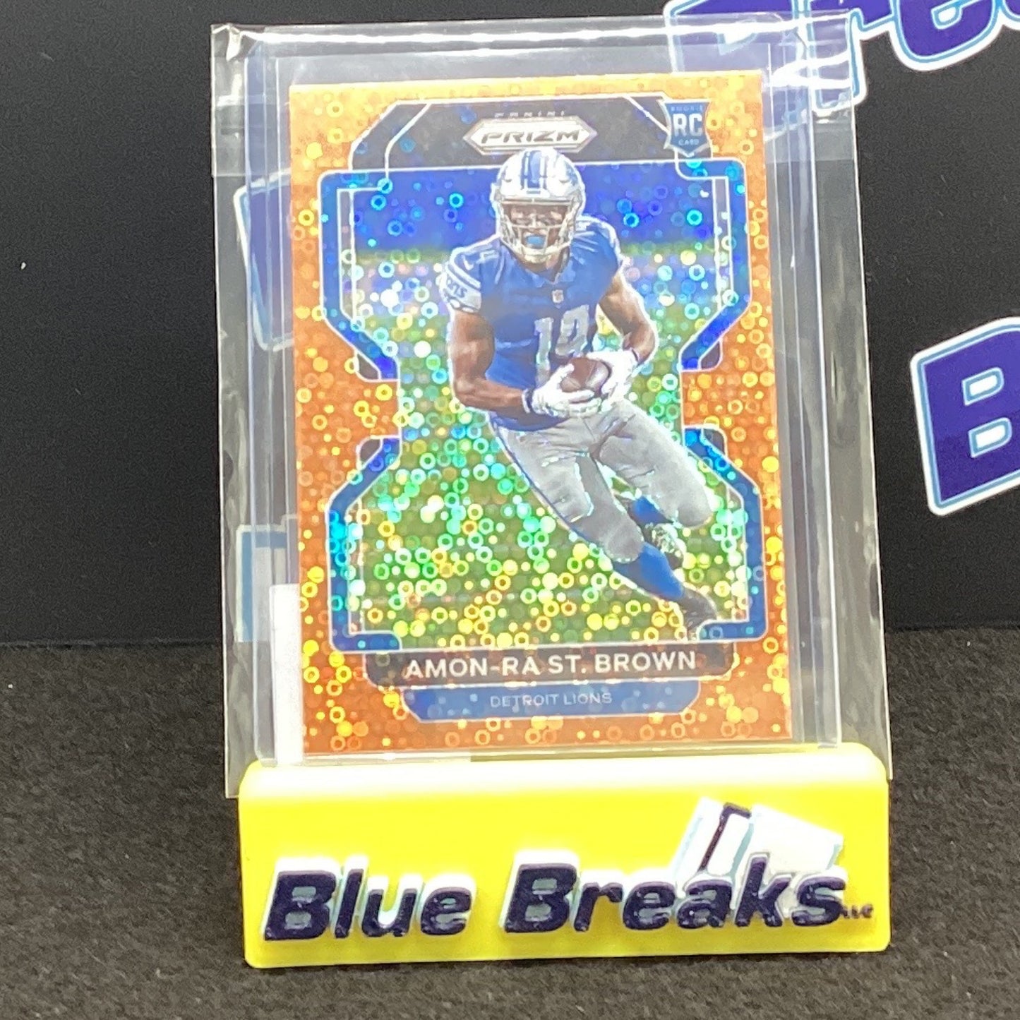 2021 Panini Prizm Orange Disco Prizm Amon-Ra St.Brown